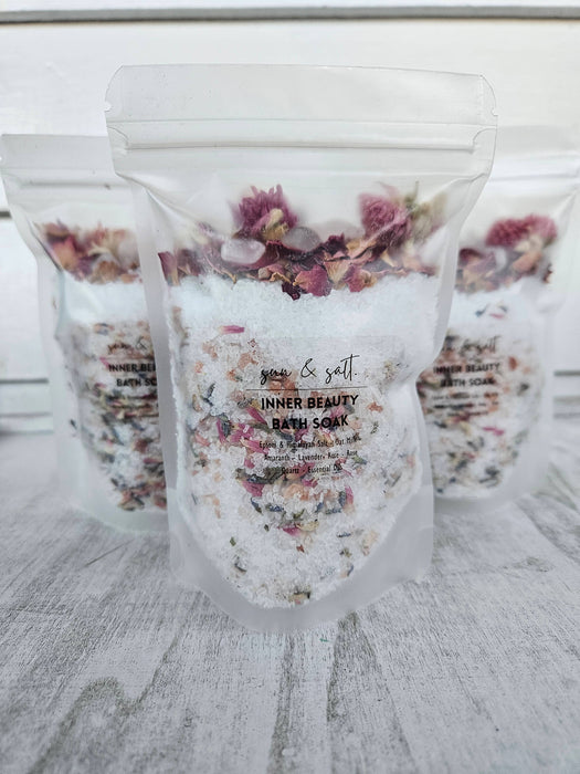 Lux&Lou INNER BEAUTY Bath Soak - Bath Salt - with Rose Quartz