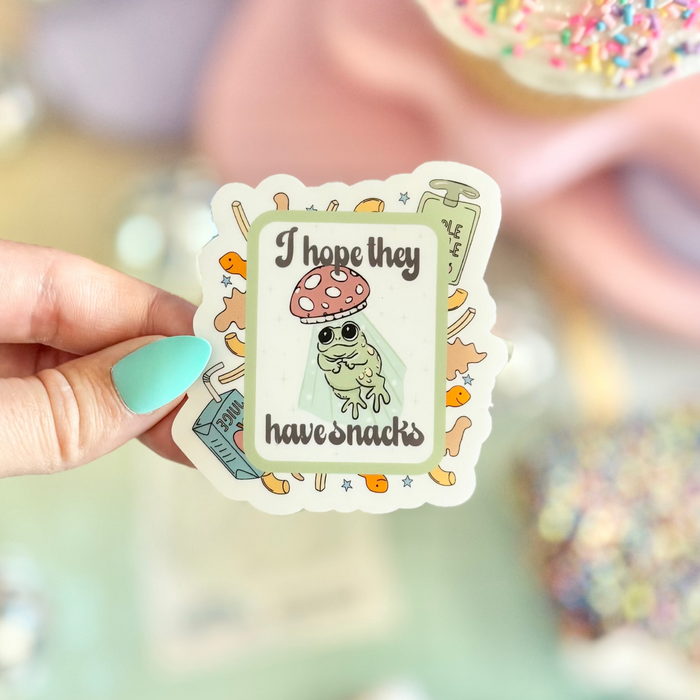HandCrofted - I Hope They Have Snacks Sticker