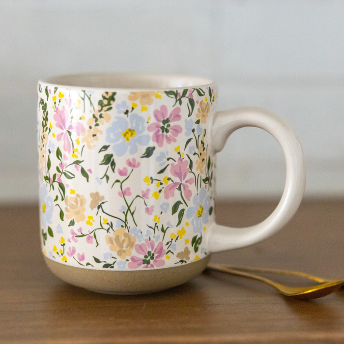 Sweet Water Decor - *NEW* Floral Stoneware Coffee Mug - Spring Home Decor