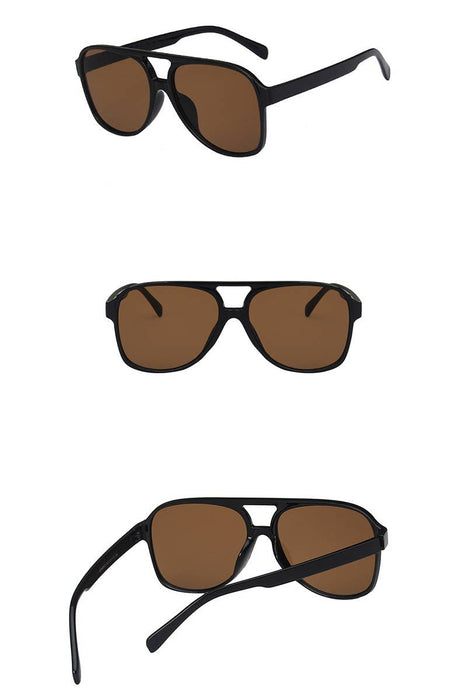 ACCITY - Vintage Double Bridge Aviator Sunglasses_CWASG0113