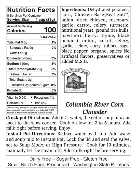Rill Foods - Small Columbia River Corn Chowder Soup Mix