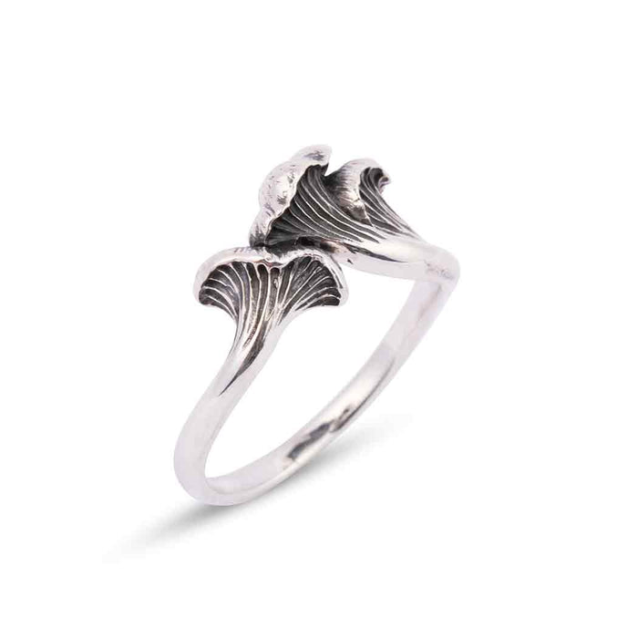 Nina Designs - Sterling Silver or Bronze Chanterelle Mushroom Ring