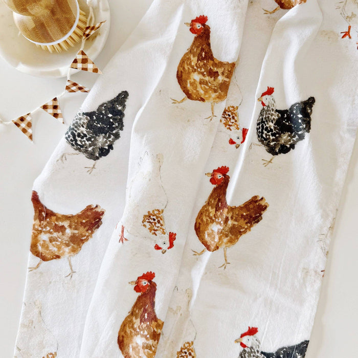 emily lex studio - Chickens tea towel