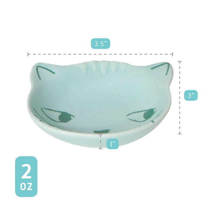 Danica Jubilee - Purrfect Shaped Cat Pinch  Bowls