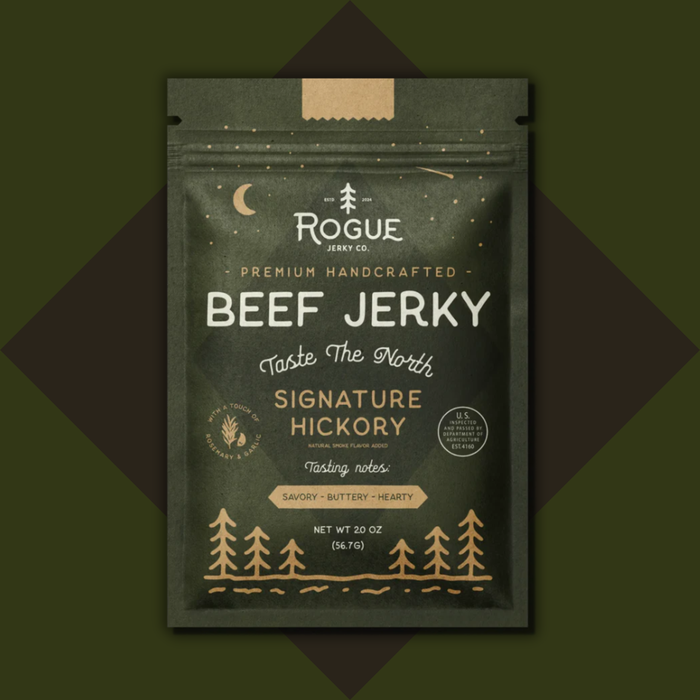 Rogue Jerky Co. - Signature Hickory Beef Jerky - 2.0 OZ.