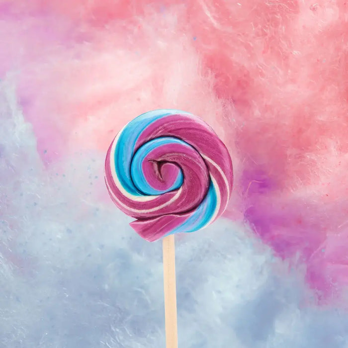 Hammond's Candies / Lolli & Pops - Handmade Lollipop - Tie Dye Cotton Candy - 1 oz
