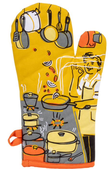 Blue Q - Man With A Pan Oven Mitt