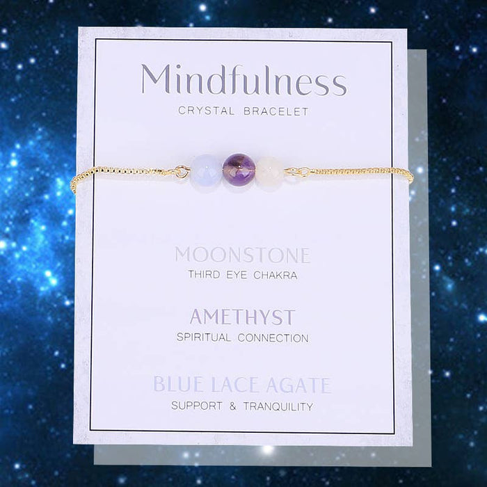 Gypsy Soul - Gold Chain Empowerment Bracelets - Mindfulness - 6 Pcs