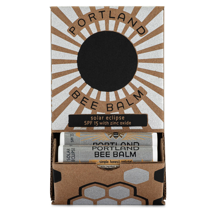 Portland Bee Balm - Solar Eclipse SPF 15 Beeswax Lip Balm: 24-Count Display