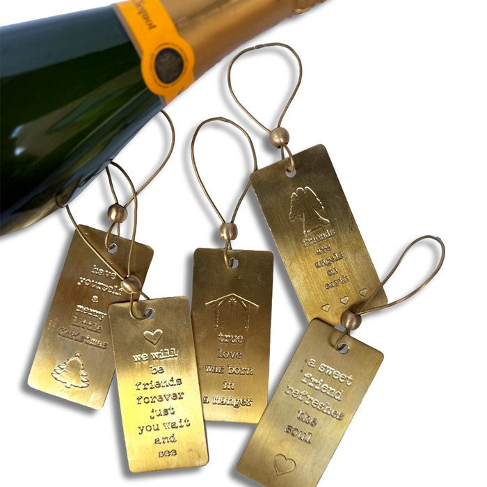 French Graffiti - Have Yourself a Merry Christmas Bottle Tag