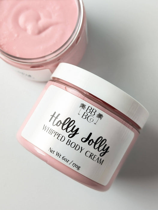 Beachy Bubbles Bath Co - Holly Jolly Whipped Body Cream - Christmas 2025