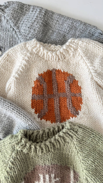 Figgy Friends - Basketball Sweater Sports School Team Baby Kid Fall Pullover