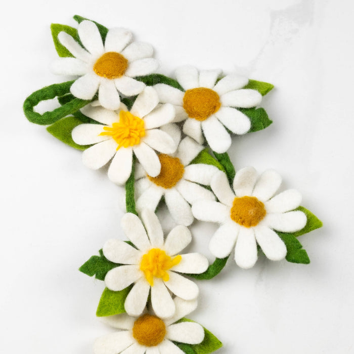 The Winding Road Felt Daisy Garland