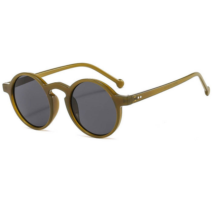 ACCITY - ROUND FRAME TINTED LENS FASHION GLASSES UNISEX_CWASG0286