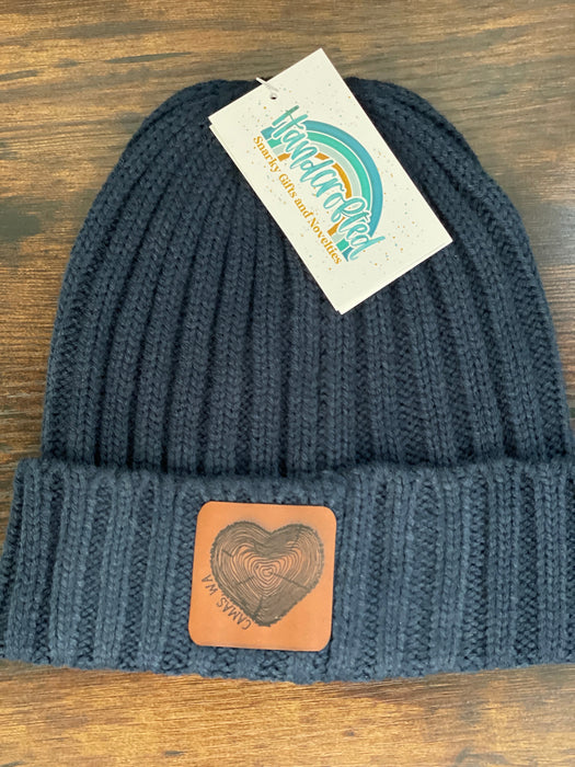 HandCrofted Camas Heart Beanie