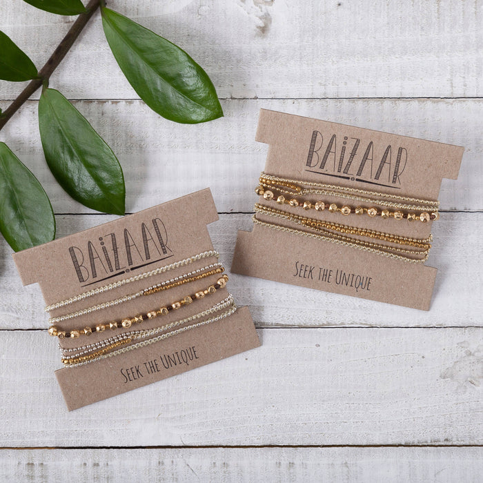 Baizaar - Wrap Bracelet and Necklace Combo