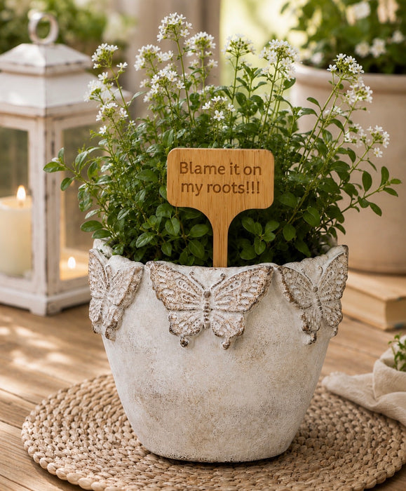 Funny and Sentimental Engraved Bamboo Plant Stakes – Gift for Plant Lovers