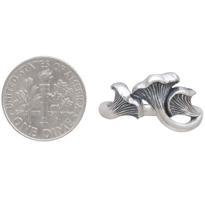 Nina Designs - Sterling Silver or Bronze Chanterelle Mushroom Ring