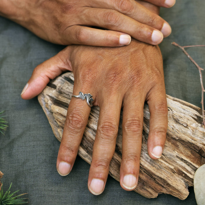 Nina Designs - Sterling Silver or Bronze Chanterelle Mushroom Ring