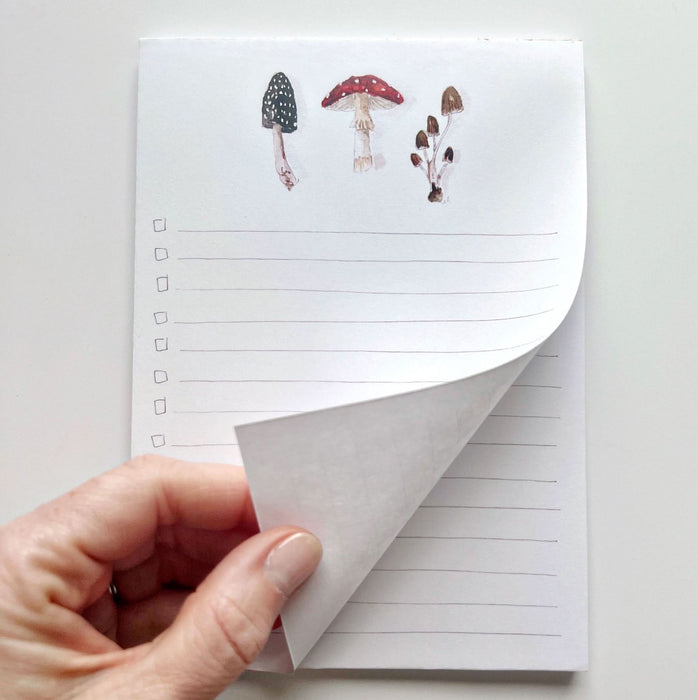 emily lex studio - Mushroom checklist notepad