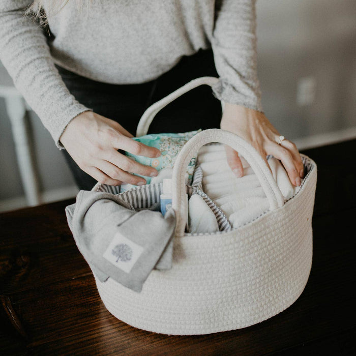 Parker Baby Co. Rope Diaper Caddy