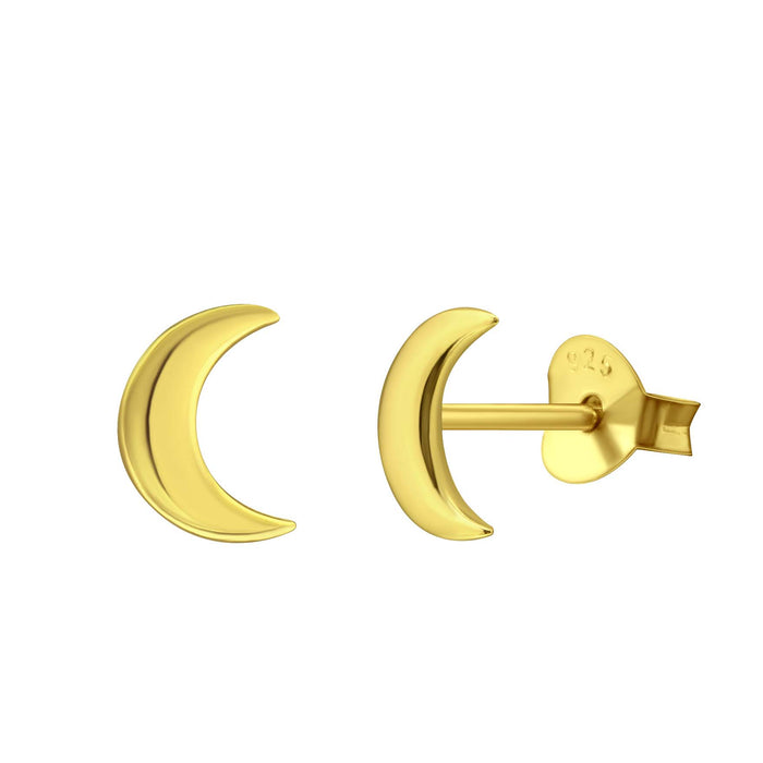 Stowaway Jewelry - Studs - Crescent