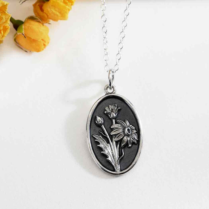 Nina Designs - Sterling Silver Birthflower Necklaces