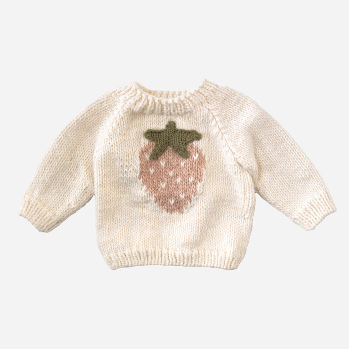 The Blueberry Hill - Strawberry Pullover Sweater Baby Kids Clothing Winter Fruit