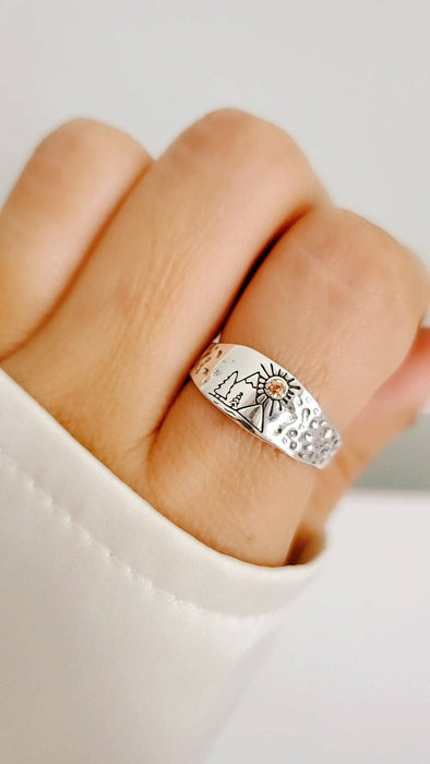 Ring Lizard Jewelry - Mountain Lover Ring – 925 Sterling Silver