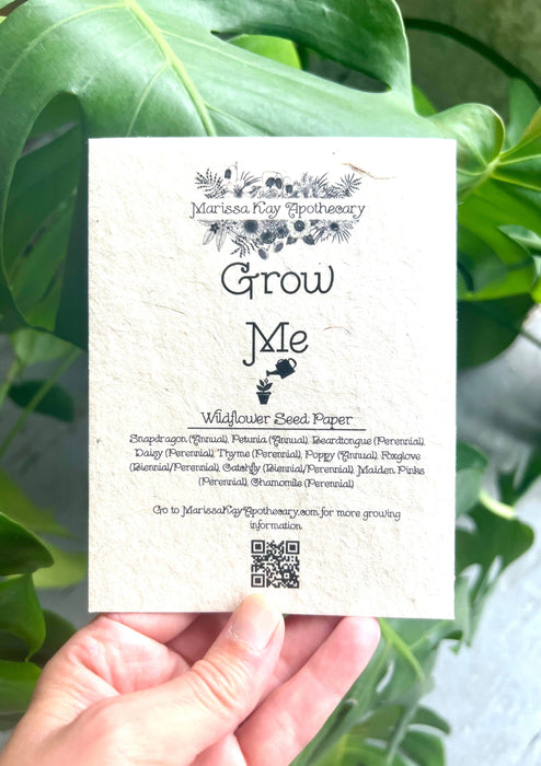 Marissa Kay Apothecary - Plantable Seed Card || Rabbitbean || Supports Women