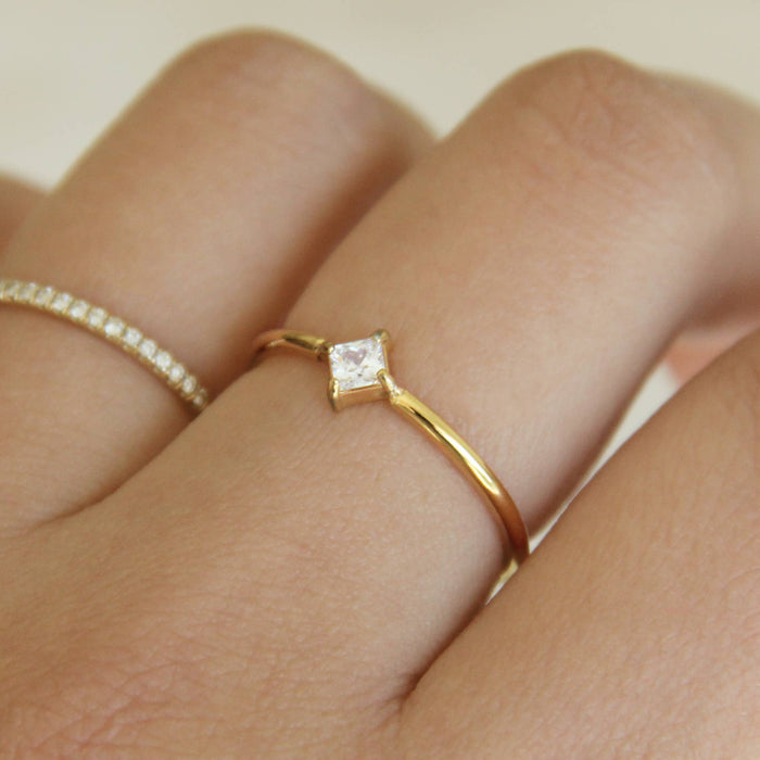 MAIVE - Square CZ Ring
