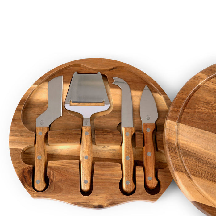 Picnic Time Family of Brands - Acacia Circo Cheese Cutting Board & Tool Set