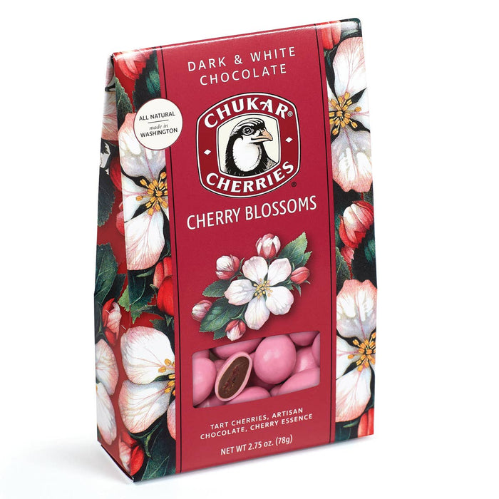 Chukar Cherry Company - 2.75 oz Cherry Blossoms - Dark and White Chocolate Box