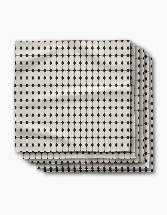 Geometry - Espresso Mosaic Dinner Napkins