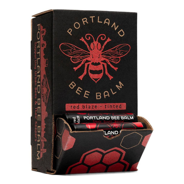 Portland Bee Balm - Red Blaze tinted Beeswax Lip Balms