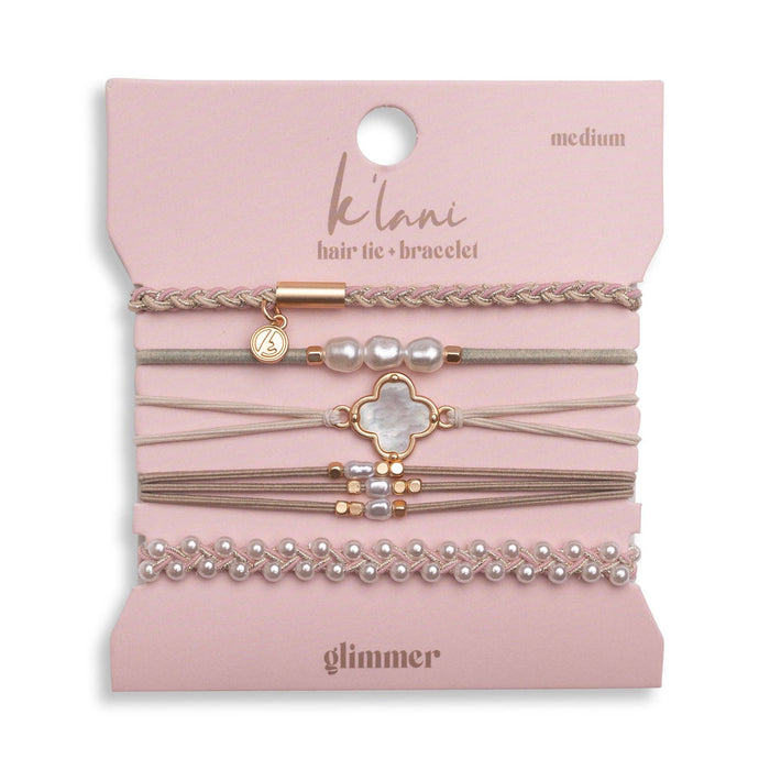 K'lani hair tie bracelets - Glimmer Hair Tie Bracelets