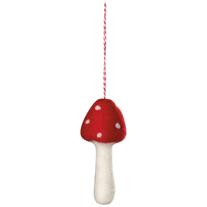 Danica Jubilee - Toadstool Felt Christmas Tree Ornaments - Assorted