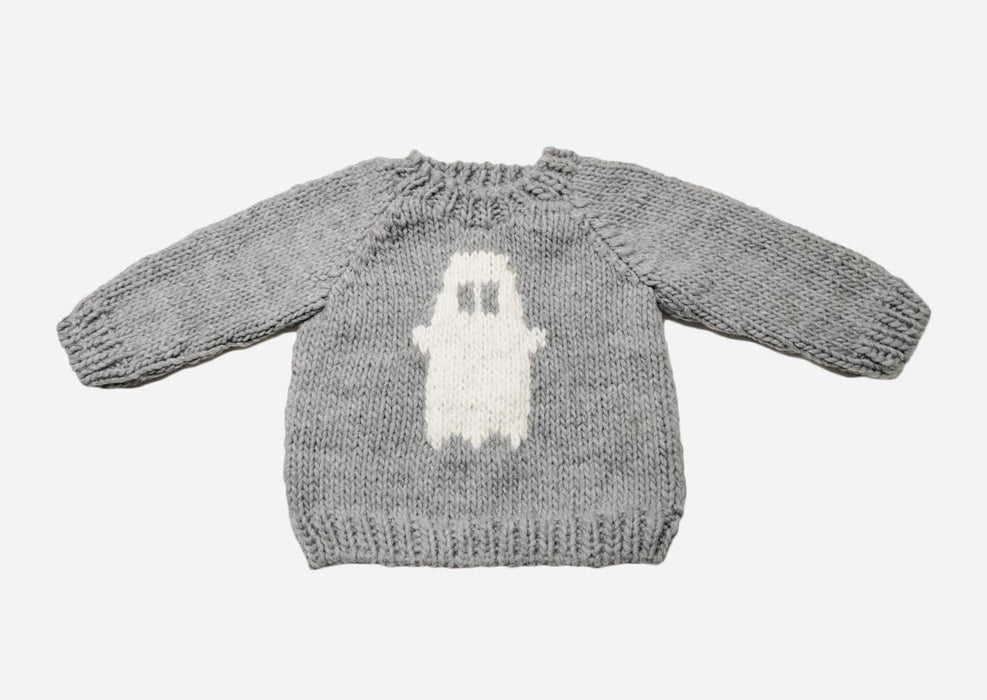 Figgy Friends - Ghost Sweater Halloween Boo Baby Kid Fall Pullover Apparel