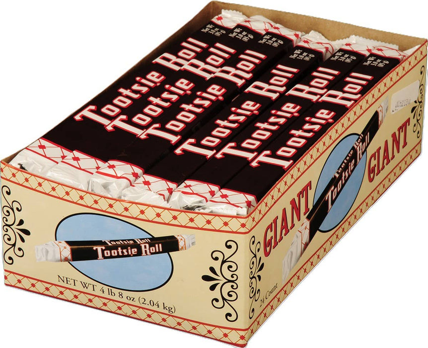 Grandpa Joe's Candy Shop - Tootsie Roll Giant Nostalgic 3oz Bar, 24ct
