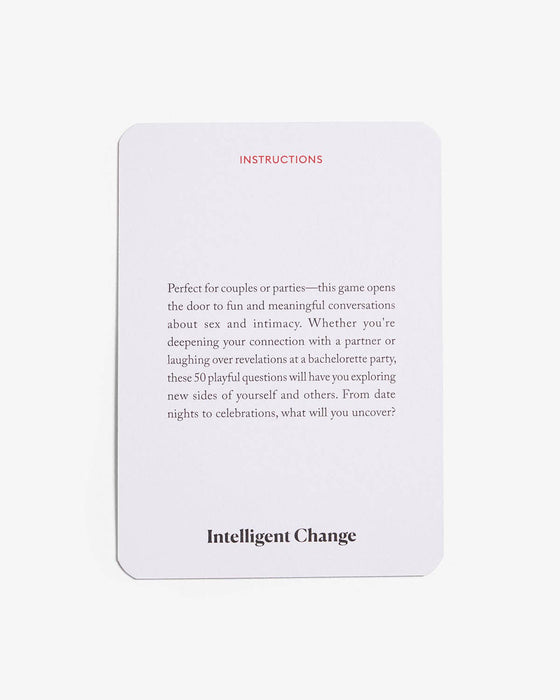 Intelligent Change - Get Closer Intimacy Edition