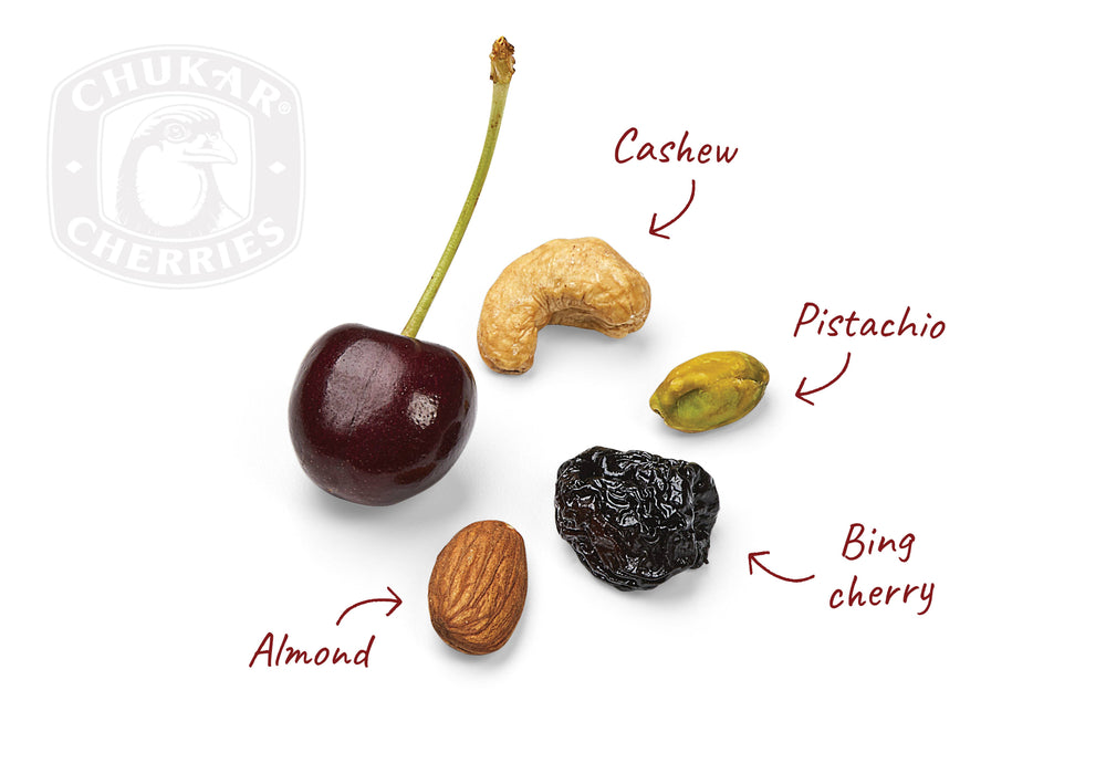 Chukar Cherry Company - 1.85 oz Nuts Over Bings - Fruit and Nut Energy Mix