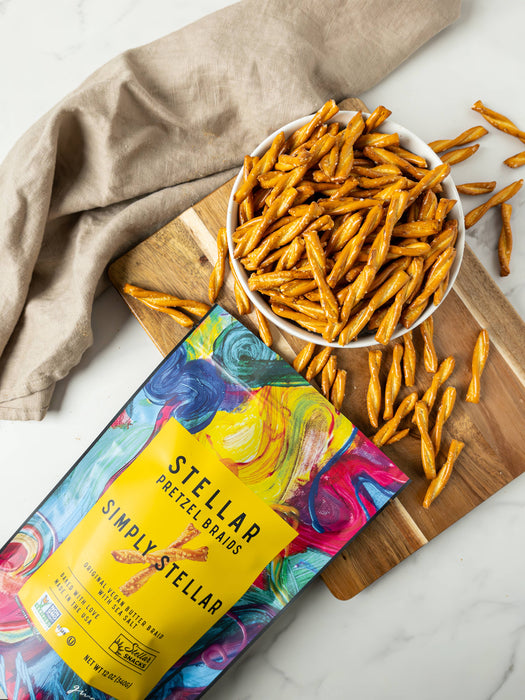 Stellar Snacks - Stellar Pretzel Braids - Simply Stellar - 12oz