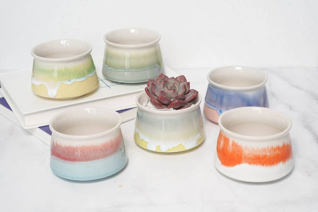 Springer Décor - Small Glazed Pot, varied colors