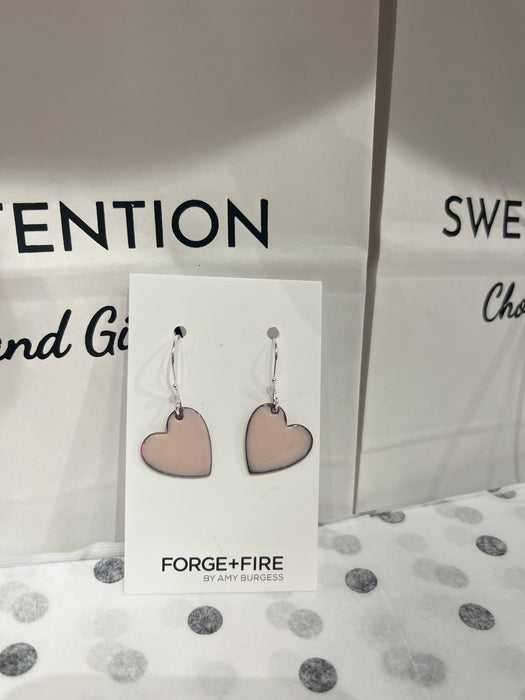 Forge + Fire HEARTS small enamel earrings