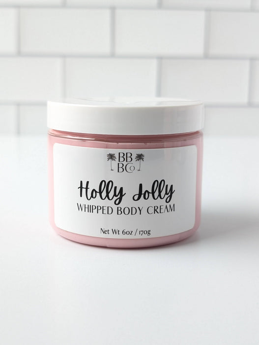 Beachy Bubbles Bath Co - Holly Jolly Whipped Body Cream - Christmas 2025