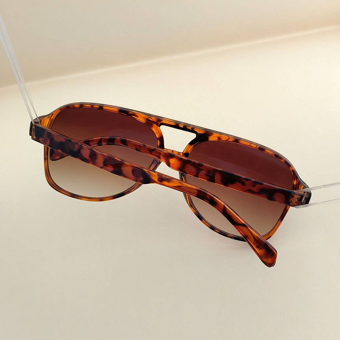 ACCITY - Vintage Double Bridge Aviator Sunglasses_CWASG0113
