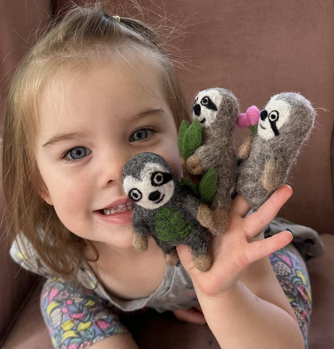 The Winding Road - Finger Puppets - Sloth - Assorted