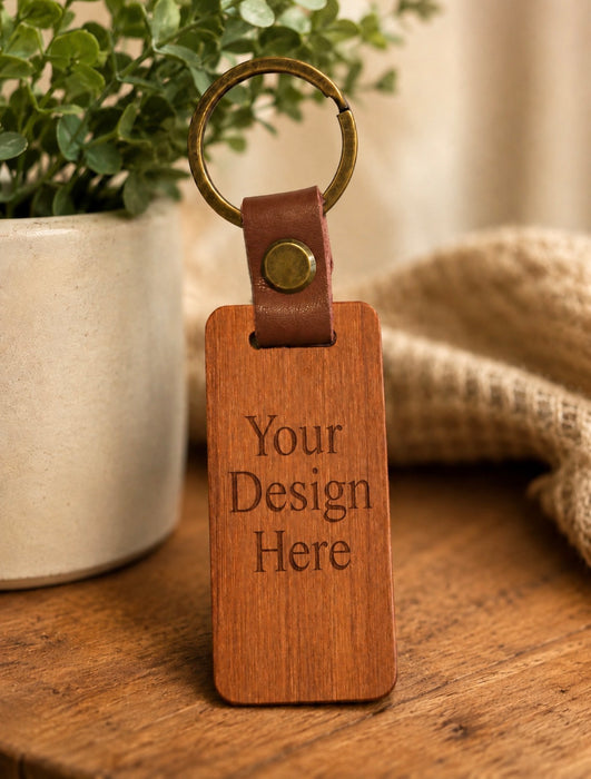 Home Sweet Home Wooden Keychain
