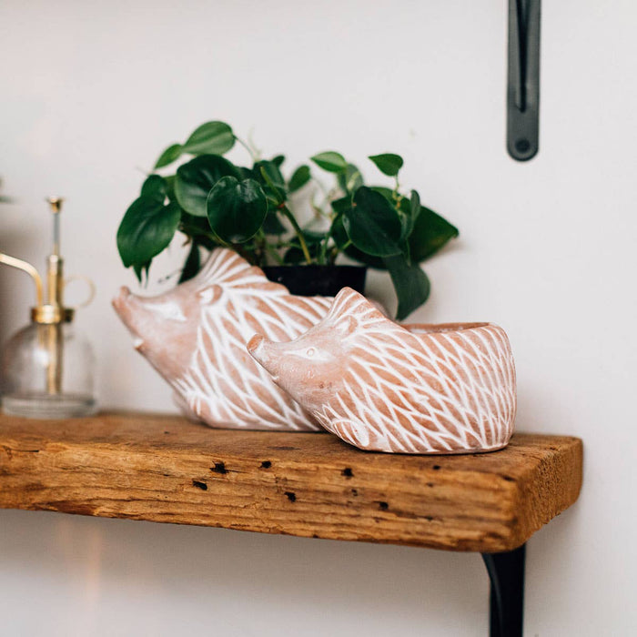 Ten Thousand Villages  Hedgehog Planter