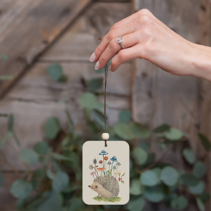 Studio Oh! - Hedgehog with Mushrooms Car Air Freshener